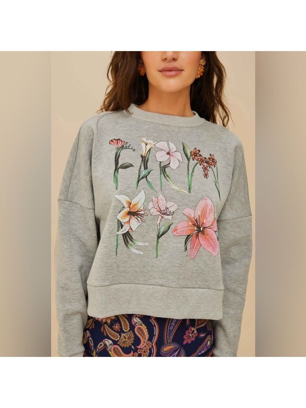 Farm Rio Farm Rio Flowers Pullover - Picture 3 of 8